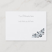 Visite Carte de visite, noir, éthéré (Dos)