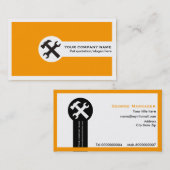 Visite Carte de visite-orange (Devant / Derrière)