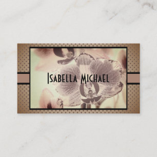 Visite Carte de visite, Orchidée