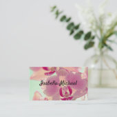 Visite Carte de visite, Orchidée (Debout devant)