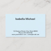 Visite Carte de visite, Orchidée (Dos)