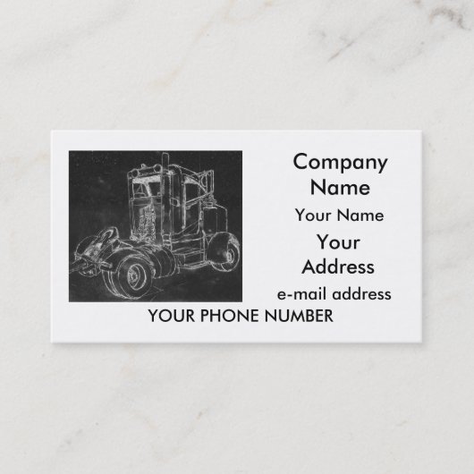 Visite Carte de visite, "Peterbilt 2" (Devant)