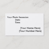 Visite Carte de visite/Photographie (Dos)
