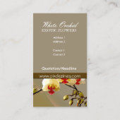 Visite Carte de visite, Planificateurs d'événements (Dos)