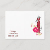 Visite Carte de visite, Robe-Maker, Seamstress (Dos)