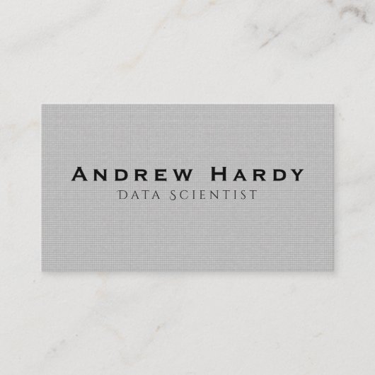 Visite Carte de visite, scientifique de données (Devant)