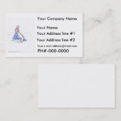 Visite Carte de visite, service de nettoyage "vide " (Devant / Derrière)