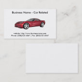 Visite Carte de visite: Voitures / Automobile (Devant / Derrière)