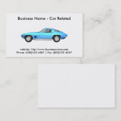 Visite Carte de visite: Voitures / Automobile (Devant / Derrière)