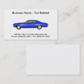 Visite Carte de visite: Voitures / Automobile (Devant / Derrière)