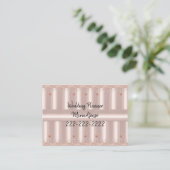 Visite Carte de visite, Wedding planner de Parties scinti (Debout devant)