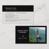 Visite Carte de visite, Yoga Classes photo personnalisabl (Devant / Derrière)