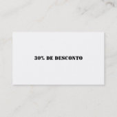 VISITE CARTE DE VISITES PERSONNALISÉES (Dos)