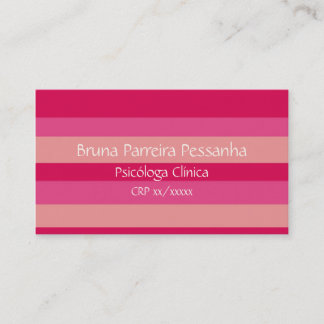 Visite Carte de visites rose listrasdo