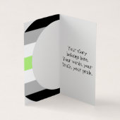 Visite Carte de voeux Agender Pride Crescent Moons (Intérieur)