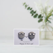 Visite Carte de vœux amis galets mignons (Debout devant)