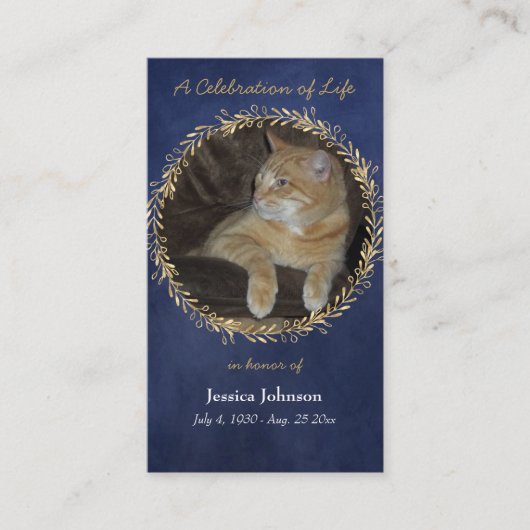 Visite Carte de voeux avec une seule photo (Devant)