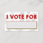 Visite Carte de vote de vote de fête de Noël laide de (Dos)