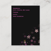 Visite Carte de Yozakura (nuit Sakura) (Dos)