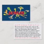 Visite Carte d'écriture de Jésus effrayant (Devant / Derrière)