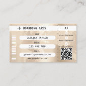 Visite Carte d'embarquement de l'agent de voyage Passport (Dos)