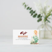 Visite Carte d'enregistrement cadeau de style mexicain (Debout devant)