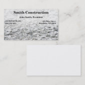 Visite Carte d'entreprise de construction (Devant / Derrière)