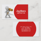 Visite Carte d'entreprise de construction (Devant / Derrière)