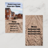 Visite Carte d'entreprise de construction (Devant / Derrière)
