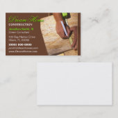 Visite Carte d'entreprise de construction (Devant / Derrière)