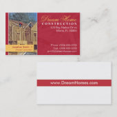 Visite Carte d'entreprise de construction (Devant / Derrière)