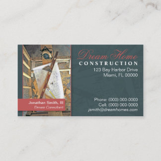 Visite Carte d'entreprise de construction