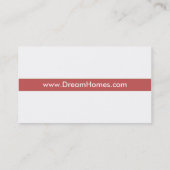 Visite Carte d'entreprise de construction (Dos)