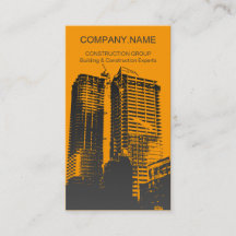 Carte d'entreprise de construction