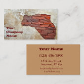 Visite Carte d'entreprise de construction (Devant / Derrière)