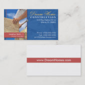 Visite Carte d'entreprise de construction (Devant / Derrière)