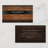 Visite Carte d'entreprise de construction (Devant / Derrière)