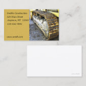 Visite Carte d'entreprise de construction (Devant / Derrière)