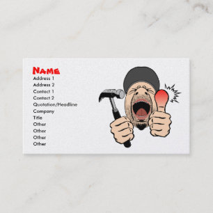 Visite Carte d'entreprise de construction/profil
