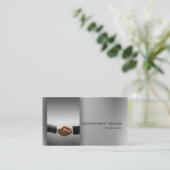 Visite Carte d'entreprise de gris de secousse de main de (Debout devant)