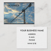 Visite Carte d'entreprise de la grue (Devant / Derrière)
