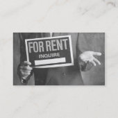 Visite Carte d'entreprise de location (Dos)