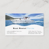 Visite Carte d'entreprise de location de bateau (Devant)