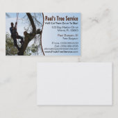 Visite Carte d'entreprise de services d'arbre (Devant / Derrière)