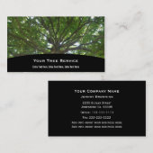Visite Carte d'entreprise de services d'arbre (Devant / Derrière)
