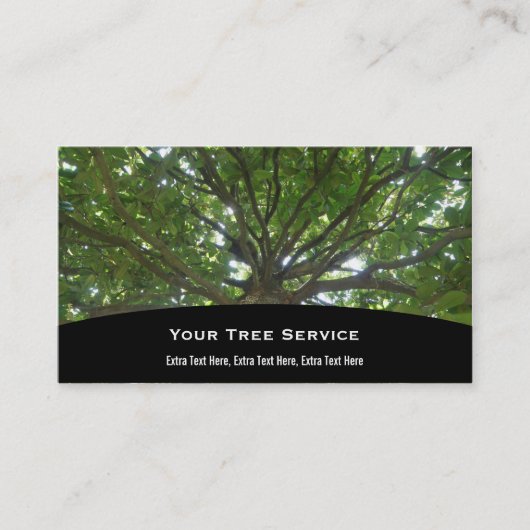 Visite Carte d'entreprise de services d'arbre (Devant)
