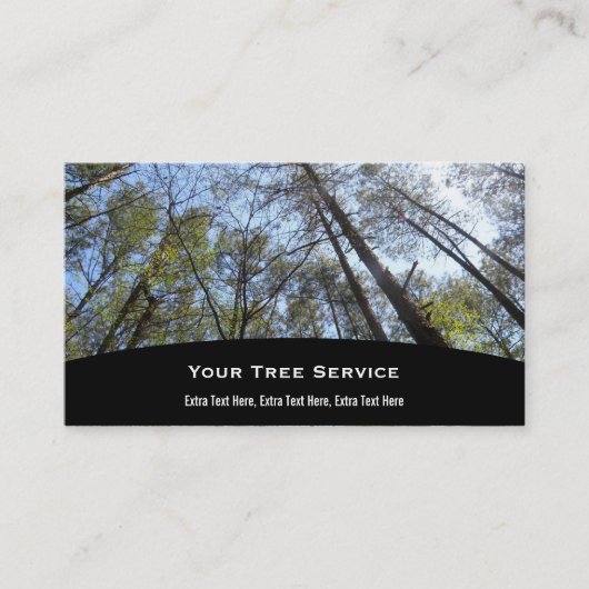 Visite Carte d'entreprise de services d'arbre (Devant)