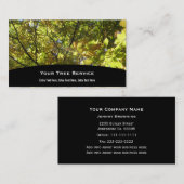 Visite Carte d'entreprise de services d'arbre (Devant / Derrière)