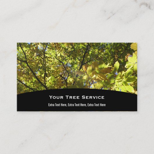 Visite Carte d'entreprise de services d'arbre (Devant)