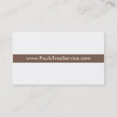 Visite Carte d'entreprise de services de bois de (Dos)
